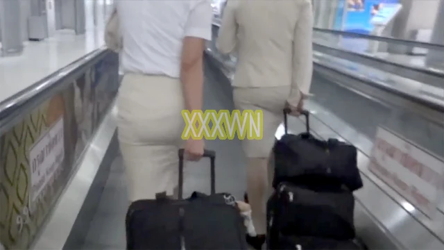 Asian Sex Diary - Flight Attendant Skirts Looking Sexy - 